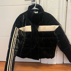 Womens adidas black original puffer jacket